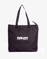 Soviet Mens Disco Ladies Tote Bag In Black