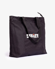 Soviet Mens Disco Ladies Tote Bag In Black