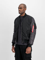 Alpha Industries  Mens Ma-1 Embroidered Back Jacket In Black
