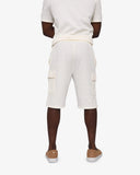 Soviet Mens Piccolo Track Shorts In Off White