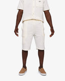 Soviet Mens Piccolo Track Shorts In Off White