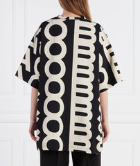 Marc Jacobs Monogram Big T-Shirt In Black and Beige