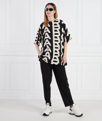 Marc Jacobs Monogram Big T-Shirt In Black and Beige