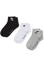 Karl Lagerfeld Unisex 3 Sets of Socks In Multi