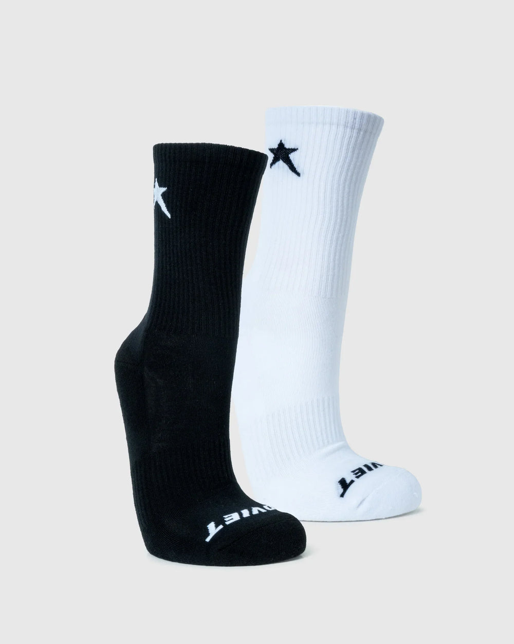 Soviet Mens Blackbird 2 Pack Long  Tennis Socks In Black & White