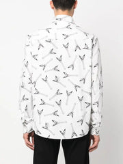 Karl Lagerfeld Mens Guitar Shirt In White