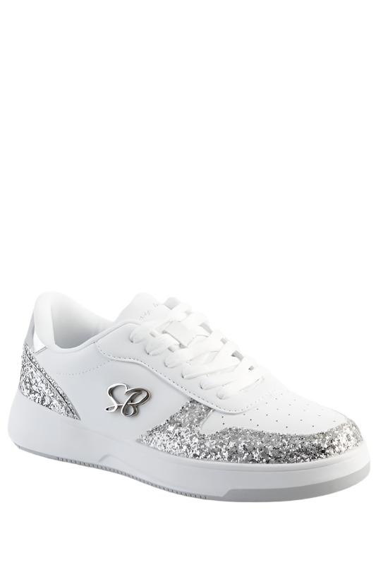 Sissyboy Sh1218 Ladies Gleam Sneaker W/ Sb Logo White