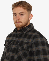 Soviet Mens Button Through Checked Jacket In Black