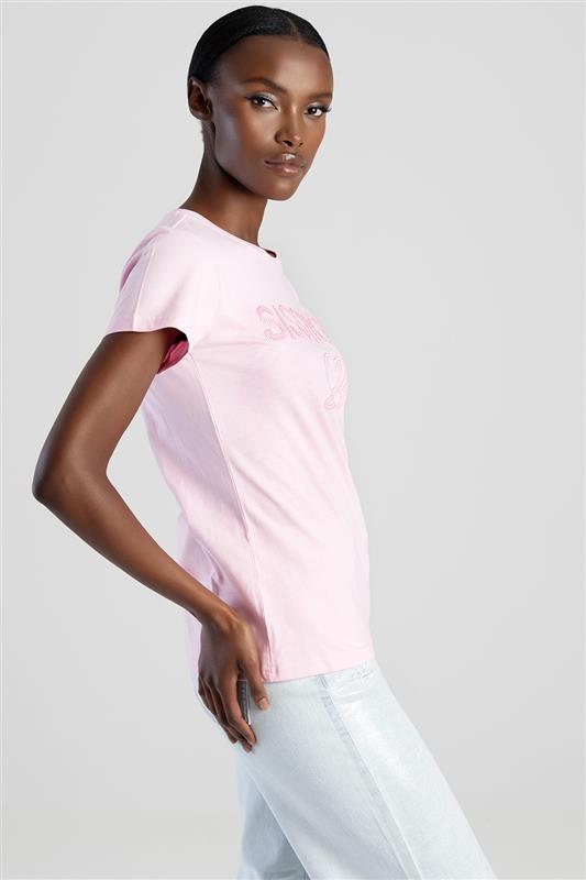 Sissyboy T31095 Regular Fit Embroidered Logo Top Pink