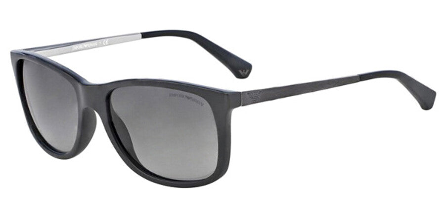 Emporio Armani Rectangle Sunglasses In Grey