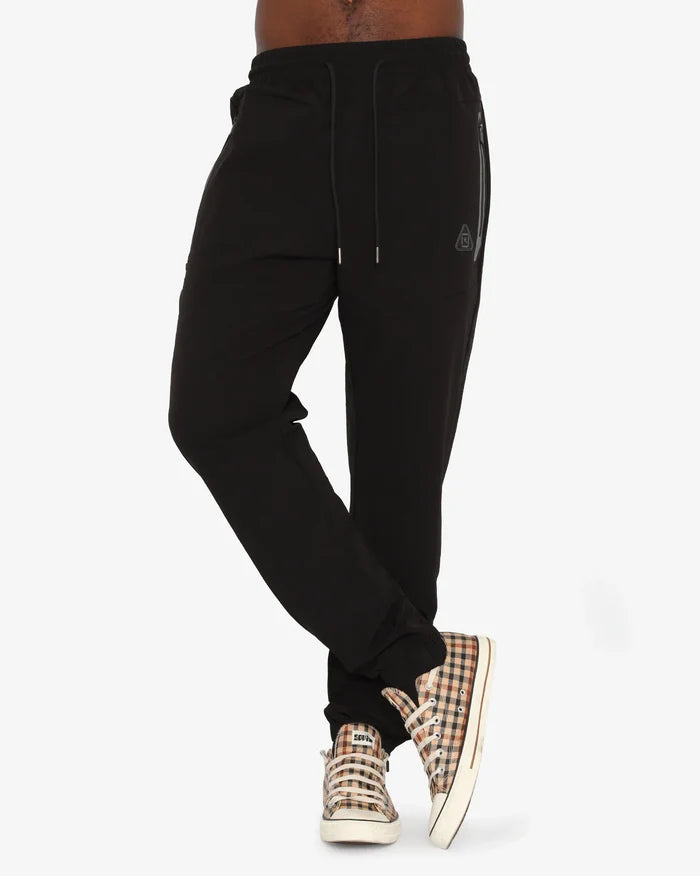 Soviet Mens Bryer Fashion Track Pants In Black