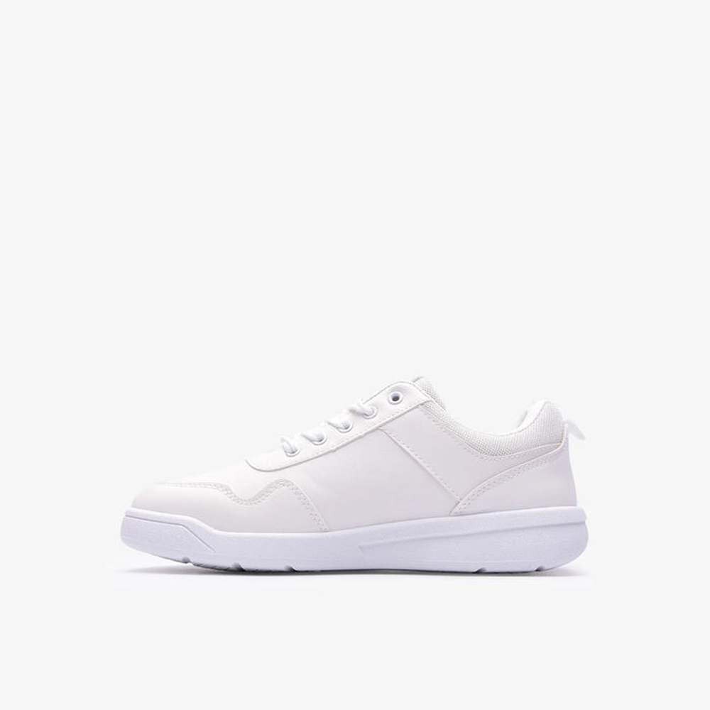 Soviet Unisex Kiddies Andy Low Cut Lace Up Sneakers In White Mono