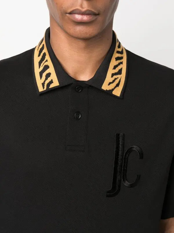 Just Cavalli Mens JC Tiger Golfer In Black