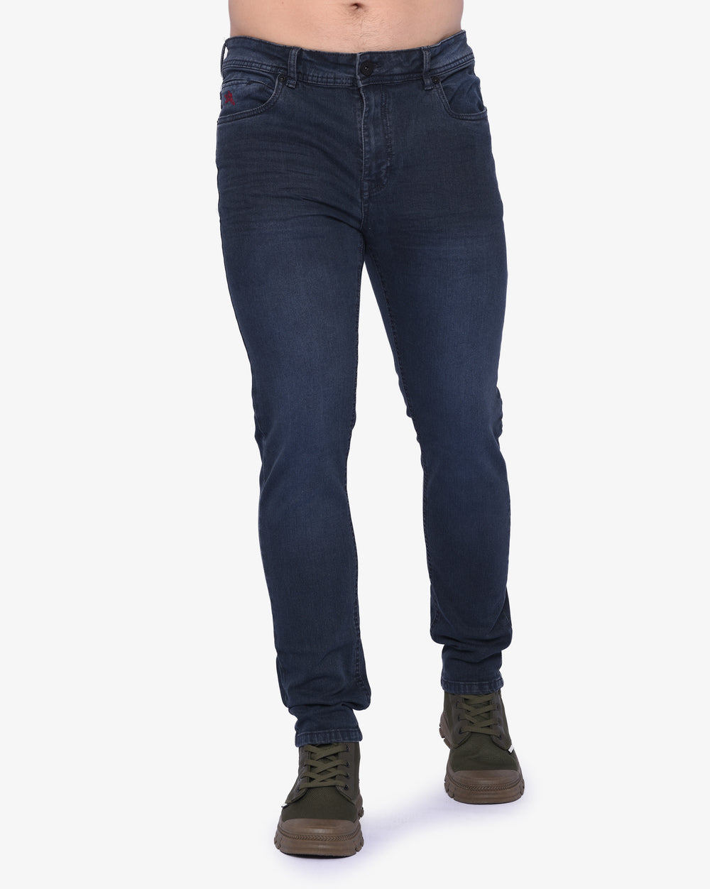 Soviet Mens Dalton Straight Leg Jeans Blue Black