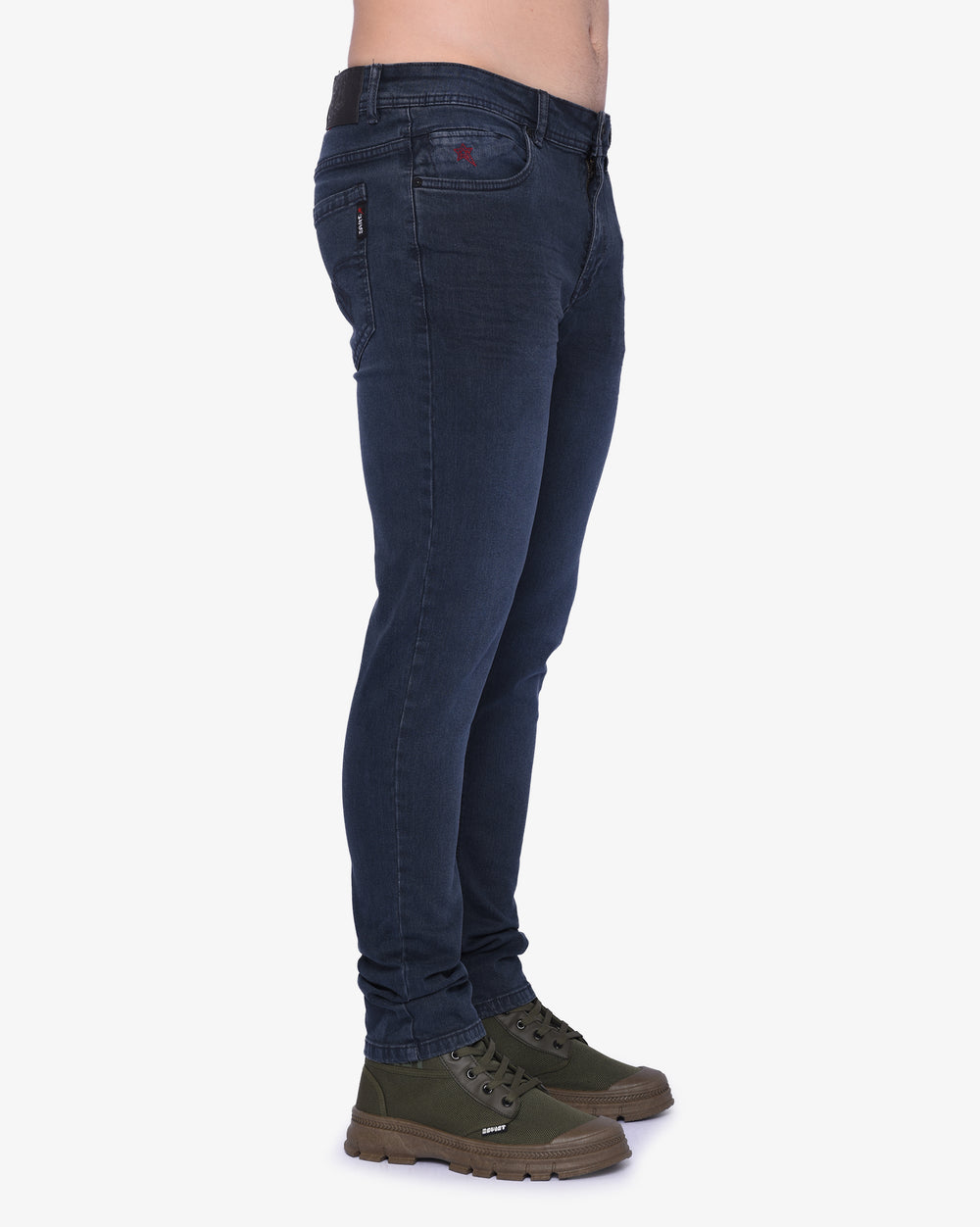 Soviet Mens Dalton Straight Leg Jeans Blue Black