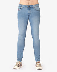 Soviet Mens Cormac Slim Leg Jeans In Light Blue