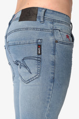 Soviet Mens Cormac Slim Leg Jeans In Light Blue