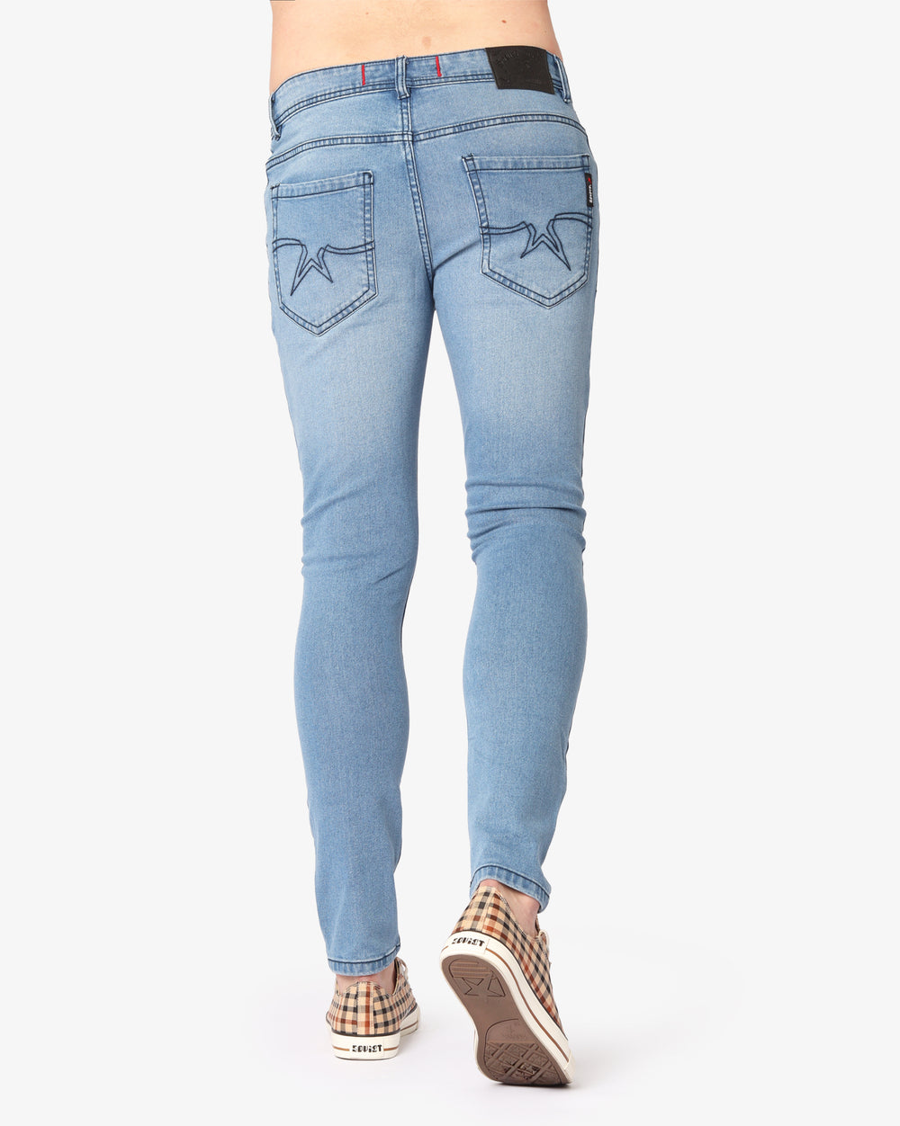 Soviet Mens Cormac Slim Leg Jeans In Light Blue