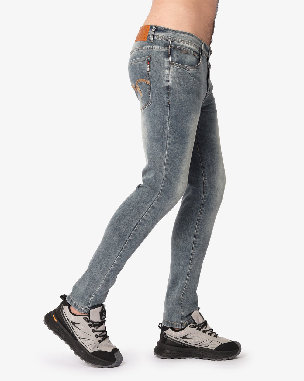 Soviet Mens Goodman Fashion Skinny Jeans In Tea Stain