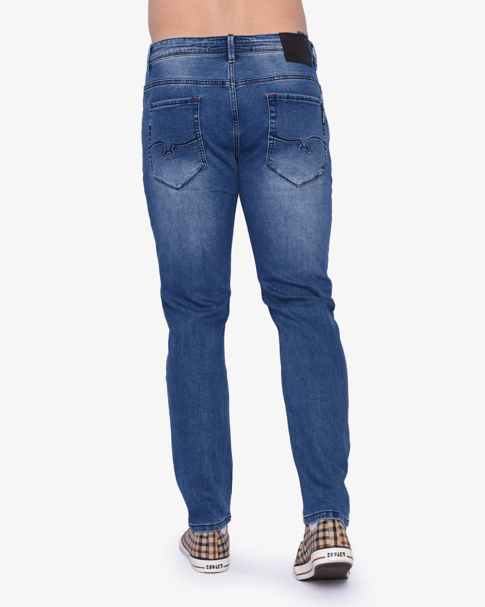 Soviet Minori Mens Fashion Skinny Skinny Jeans Dark Indigo