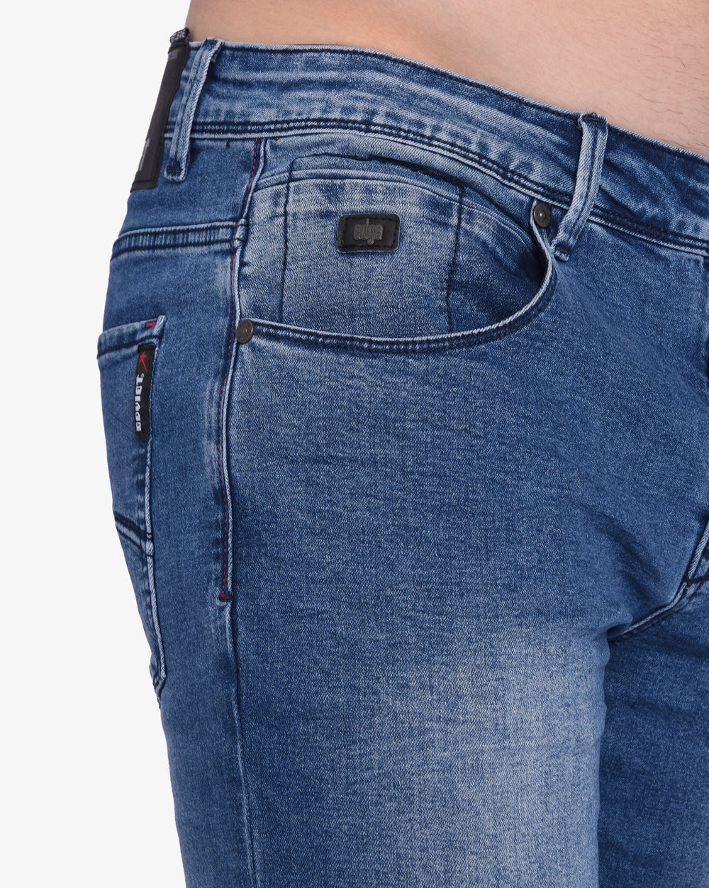 Soviet Minori Mens Fashion Skinny Skinny Jeans Dark Indigo