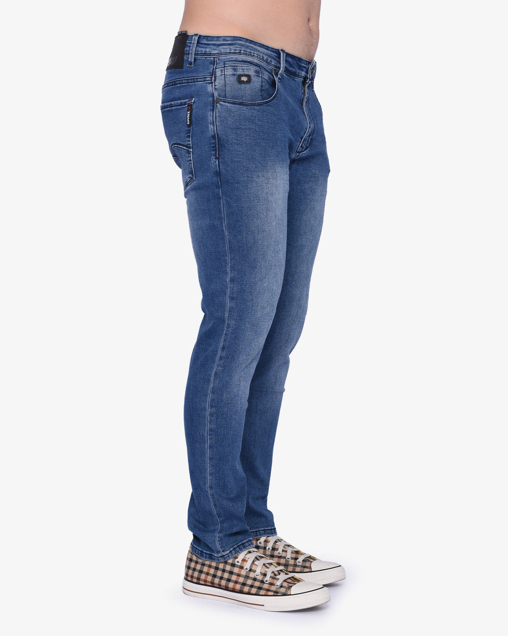 Soviet Minori Mens Fashion Skinny Skinny Jeans Dark Indigo