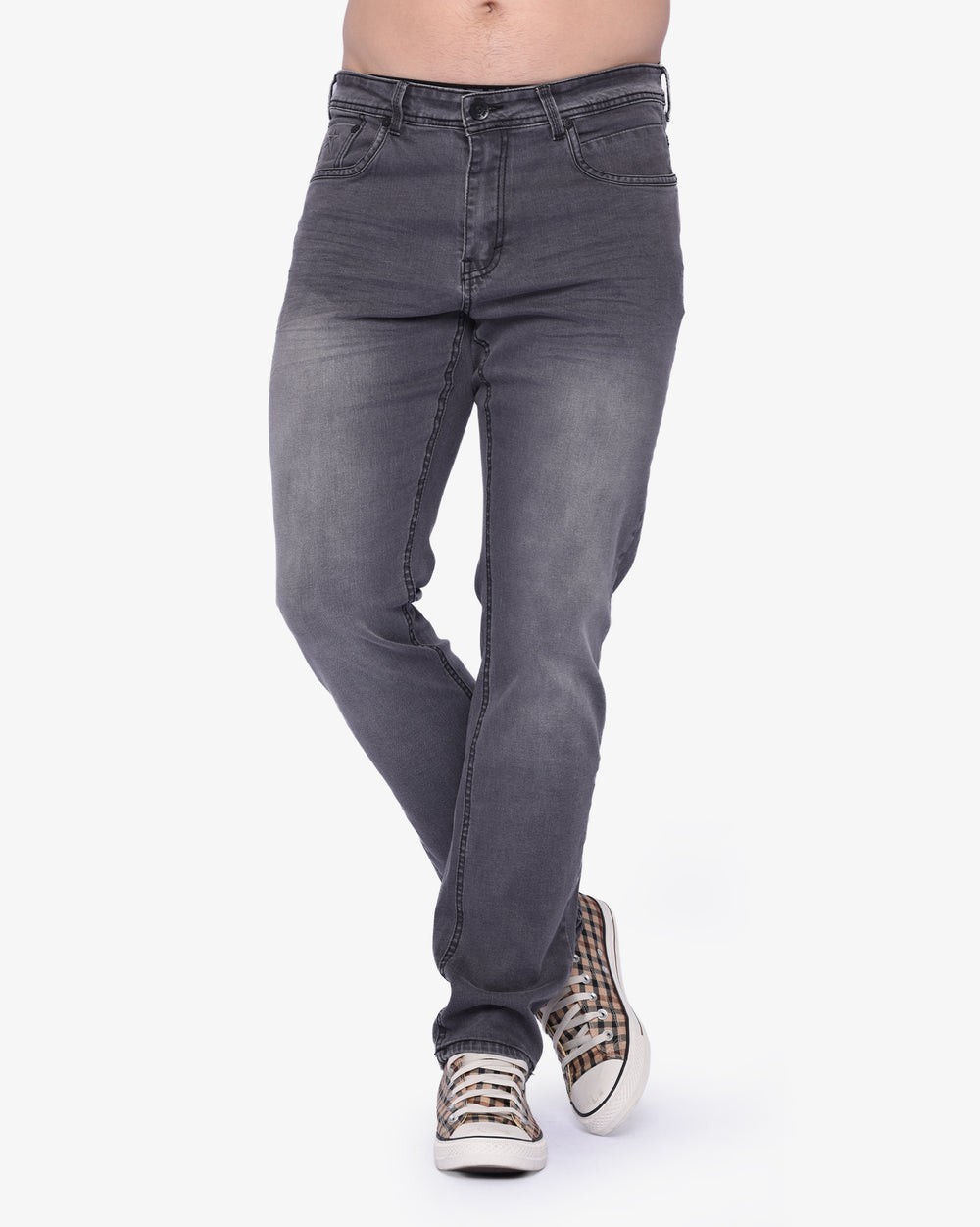 Soviet Mens Aveiro #9 Modern Fit Slim Jeans Blue Grey