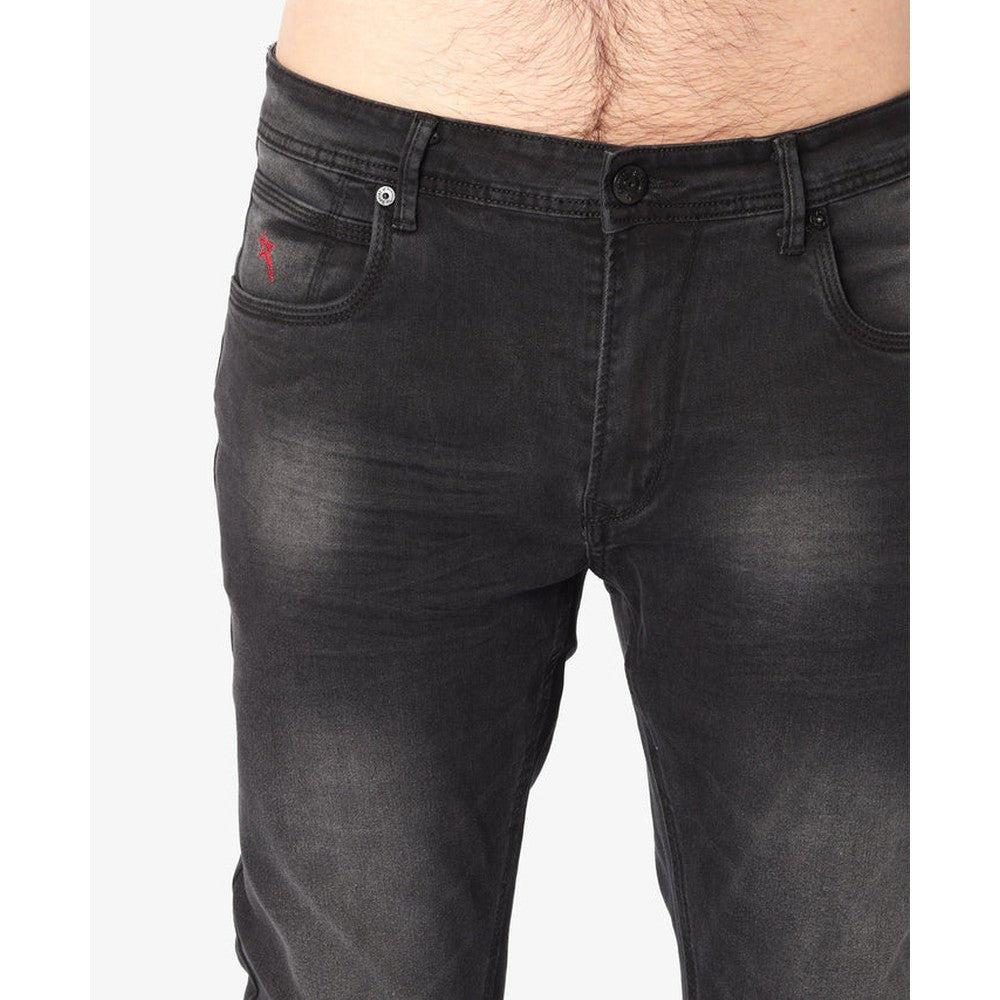 Soviet Mens Trooper # 9 Slim Leg Denim Jeans In Black