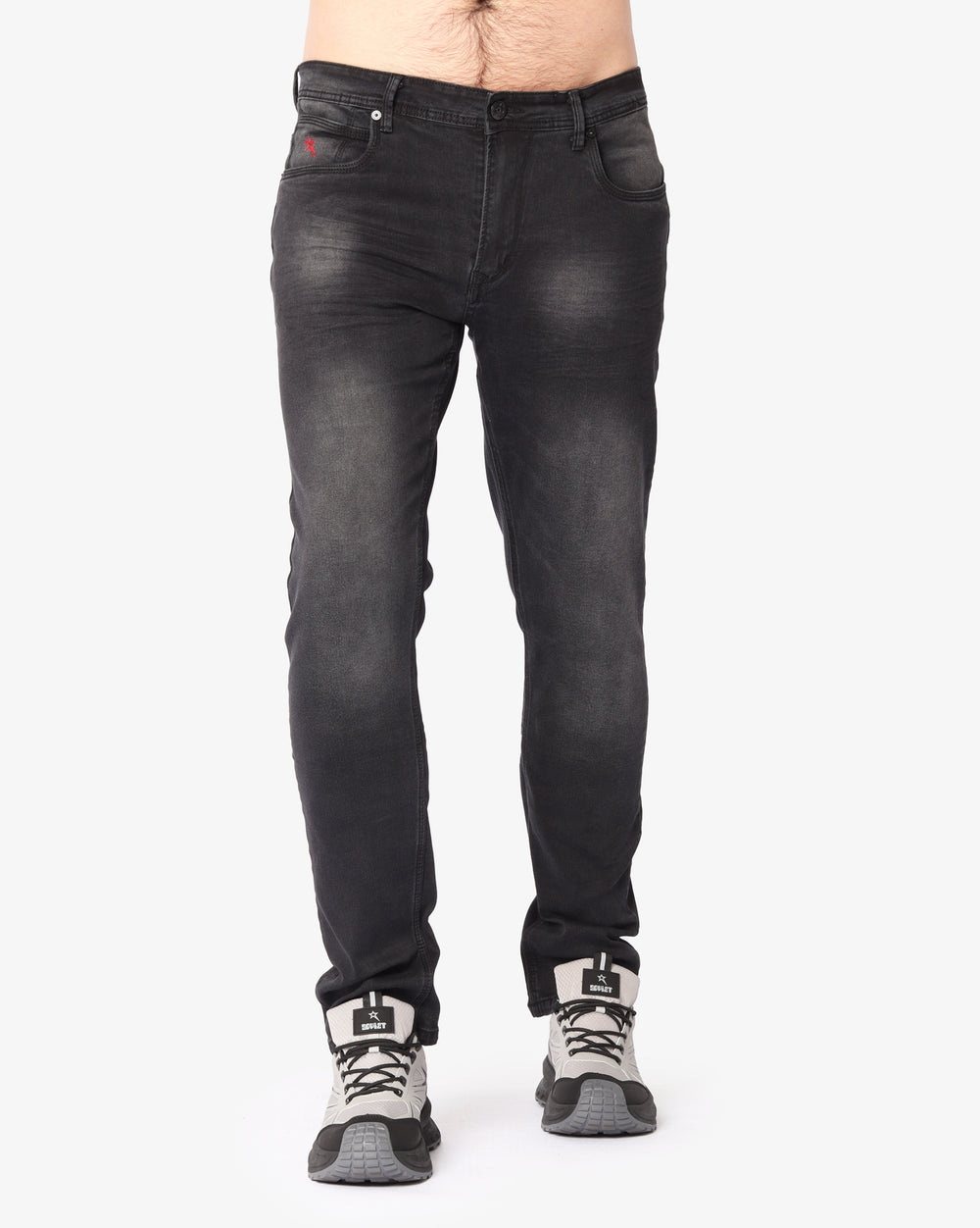 Soviet Mens Trooper #9 Slim Leg Jeans In Black