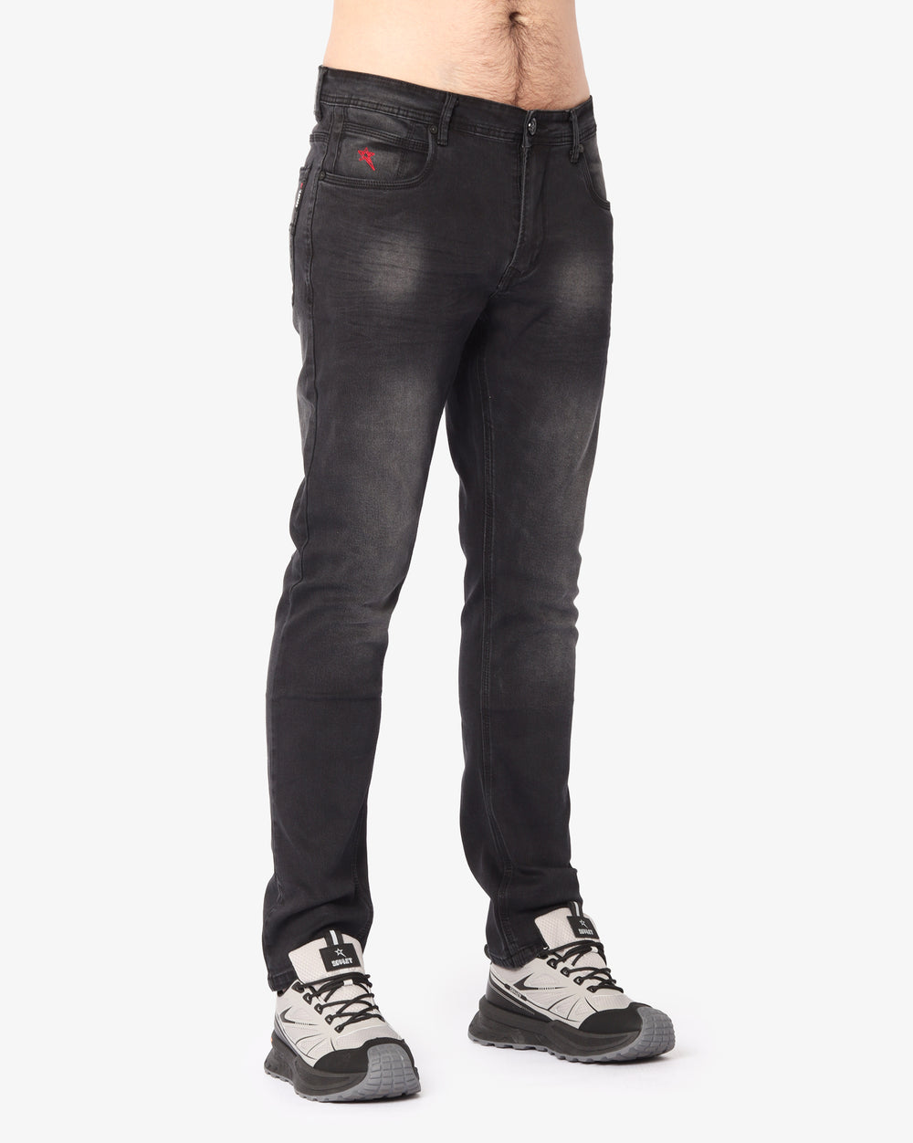Soviet Mens Trooper #9 Slim Leg Jeans In Black