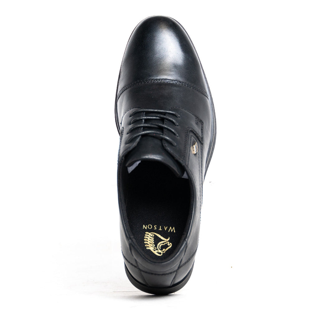 Watson Mens Timothee Leather Formal Lace Up Shoes In Black