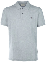 Gant Mens Regular Shield Golfer In Grey