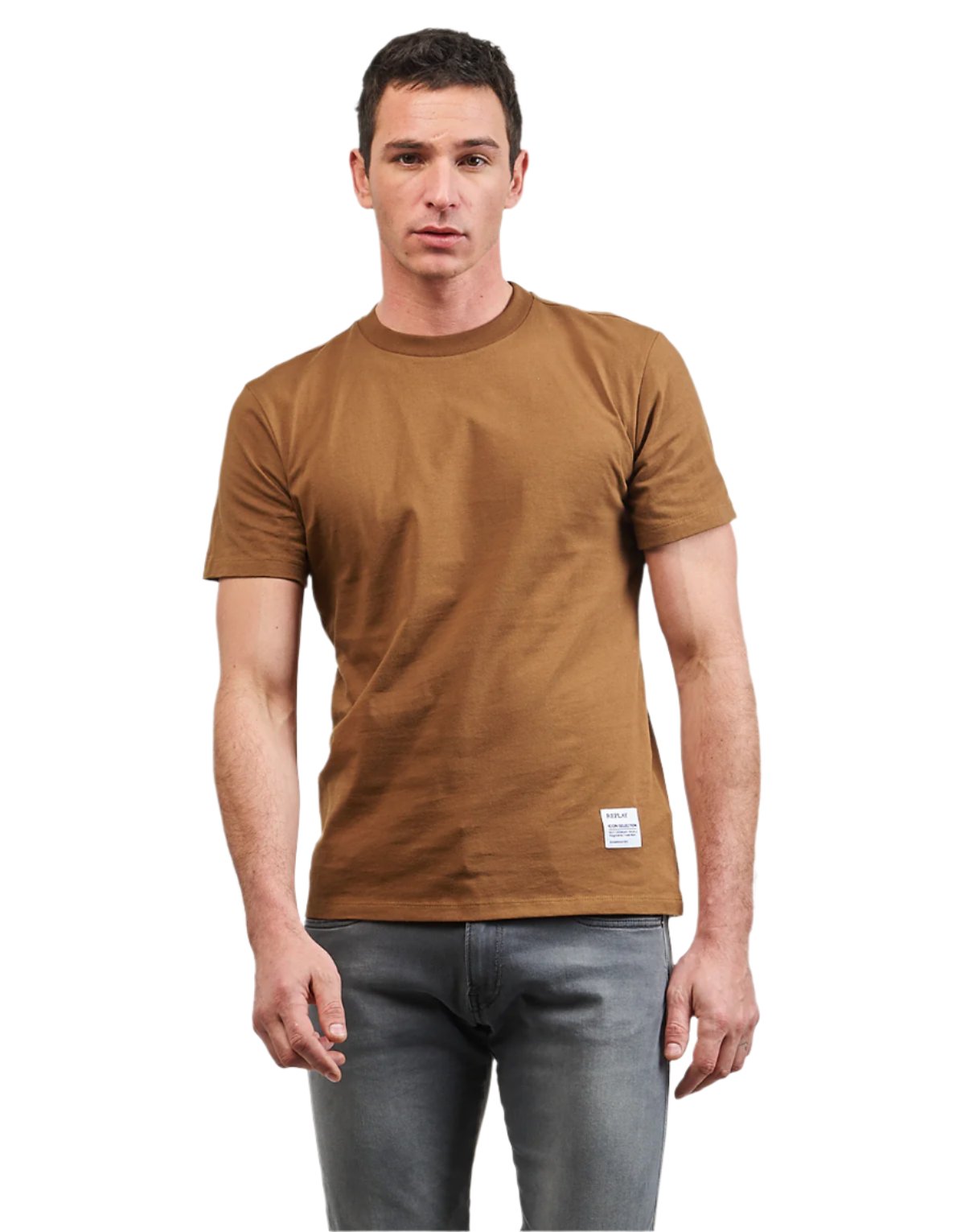 Replay M6665A 23608P Tee 442 Brown