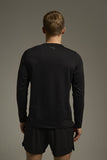 Anta Mens Advanced Long Sleeved Running T-Shirt In Black