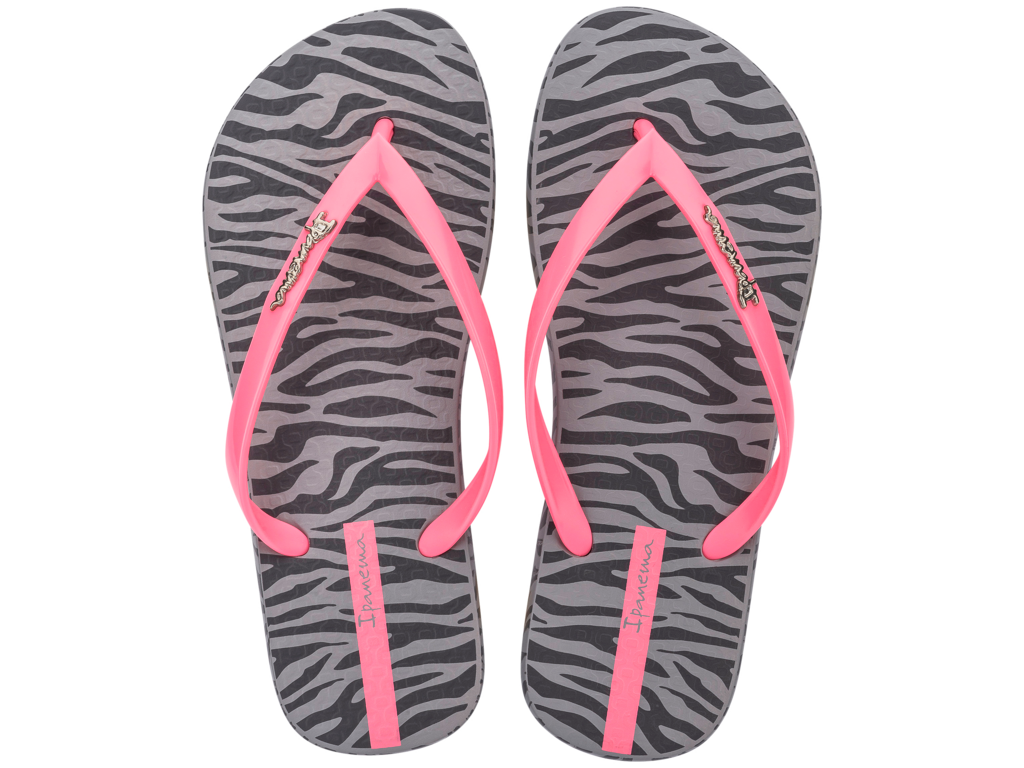 Ipanema Ladies Animal Chic Sandals In Grey/Pink