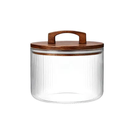 Aqua Glass Flute 12 Lineacalid Canister