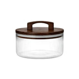 Aqua Canister Glass Flute Line Acalid 0.8L