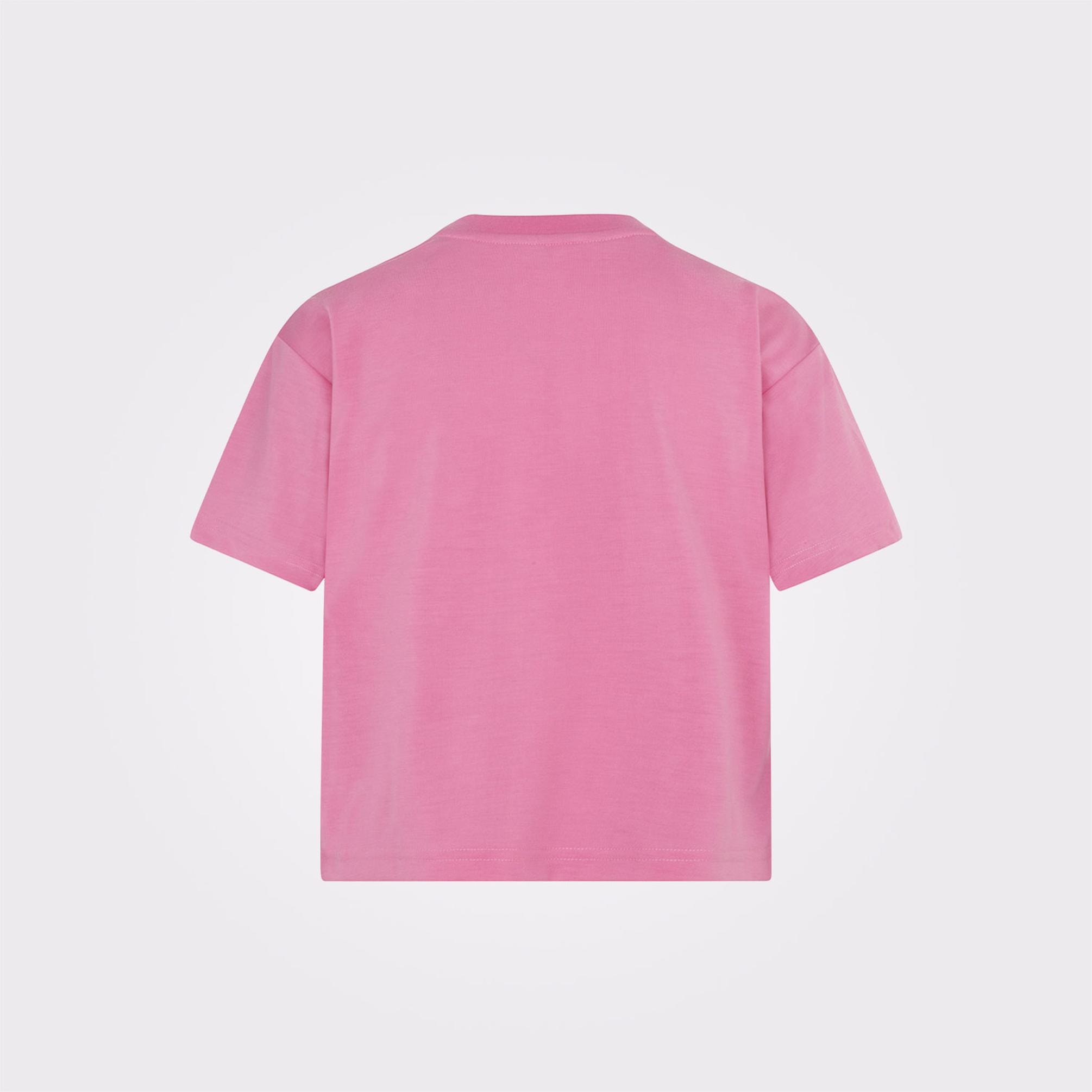 Converse Girls Chuck Patch Boxy T-Shirt In Pink