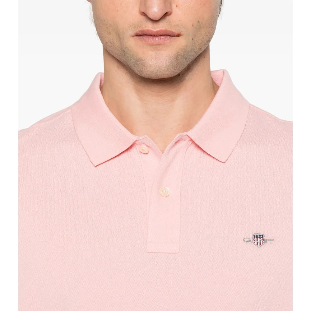 Gant Mens Regular Shiel Golfer In Bubblegum