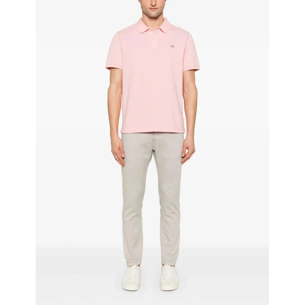 Gant Mens Regular Shiel Golfer In Bubblegum