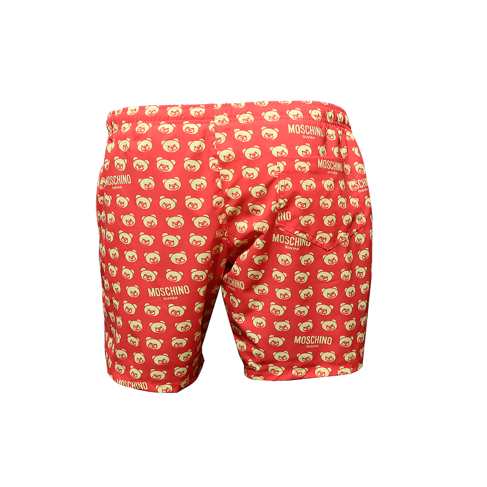 Moschino A4236 Teddy Bear Print Boxer Shorts Red