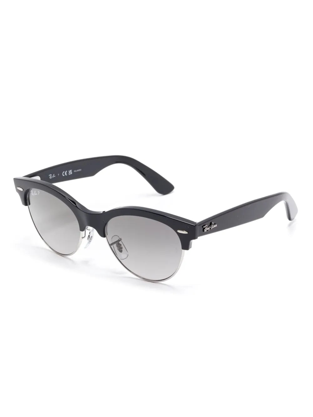 Ray-Ban Clubmaster Way Unisex Sunglasses In Black & Silver