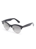 Ray-Ban Clubmaster Way Unisex Sunglasses In Black & Silver