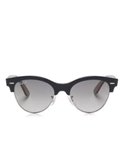Ray-Ban Clubmaster Way Unisex Sunglasses In Black & Silver