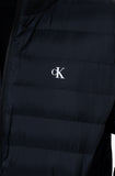 Calvin Klein Mens Nylon Hooded Puffer Jacket In Black