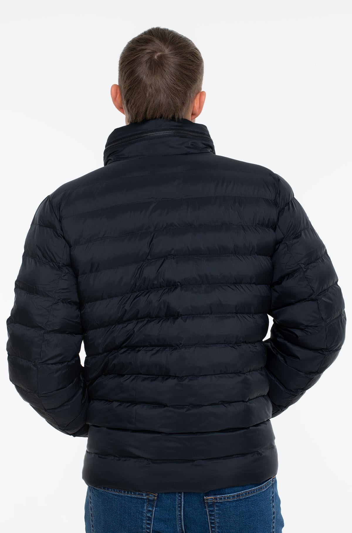Calvin Klein Mens Nylon Hooded Puffer Jacket
