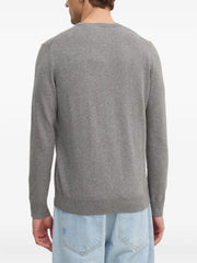 Gant Mens Classic Cotton Crew Neck Sweater In Grey