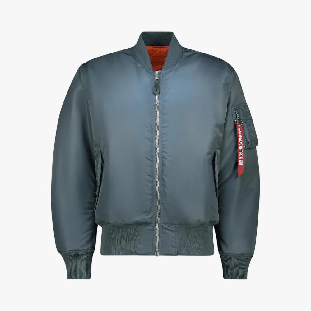 Alpha Industries Mens Ma-1 Classic Jacket In Denim Blue