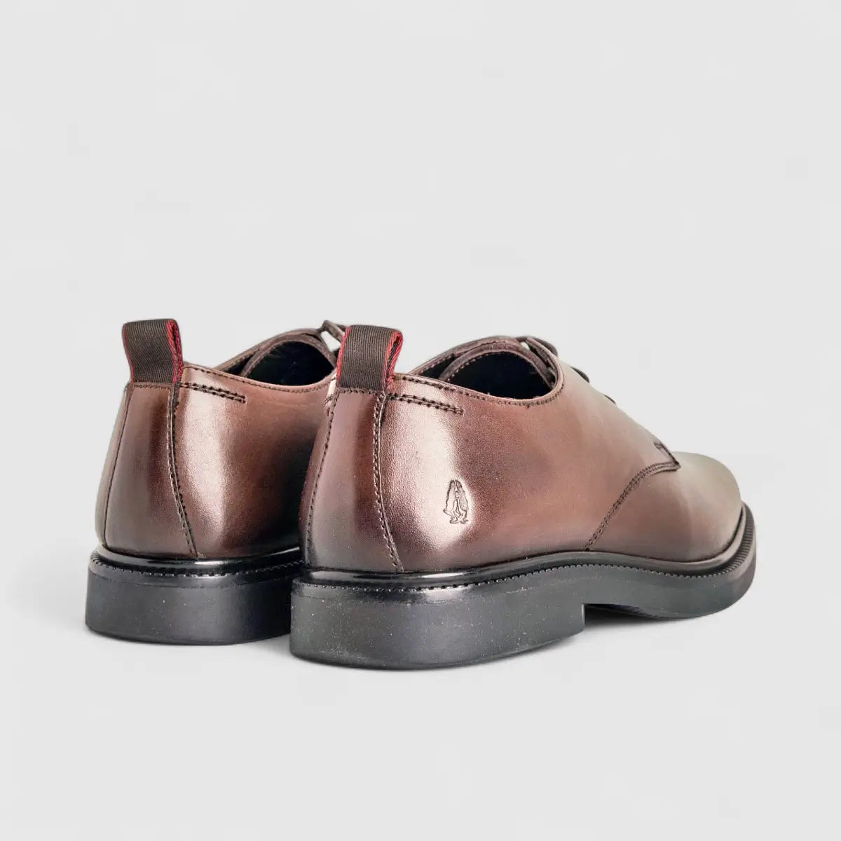 Hush Puppies Mens Jace Leather Shoes In Brown