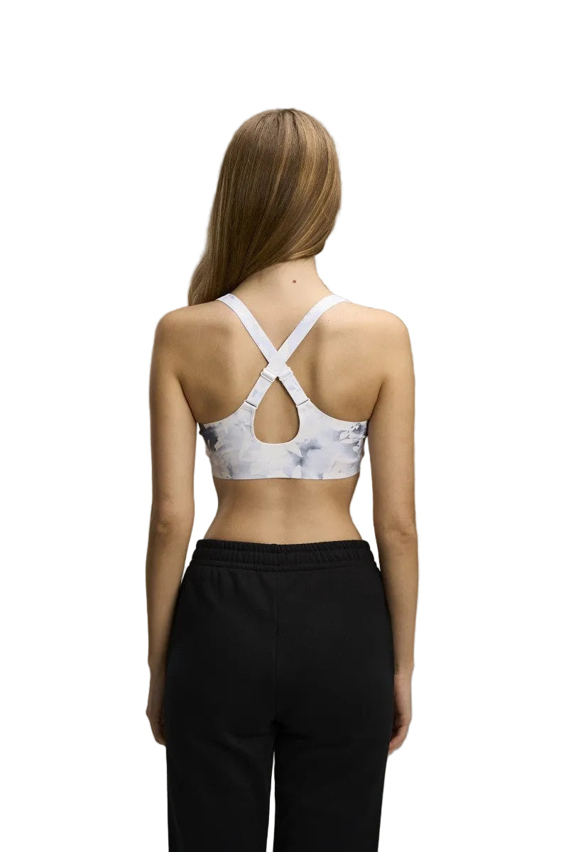 Anta Womens Pro Sports Bra In White Multi